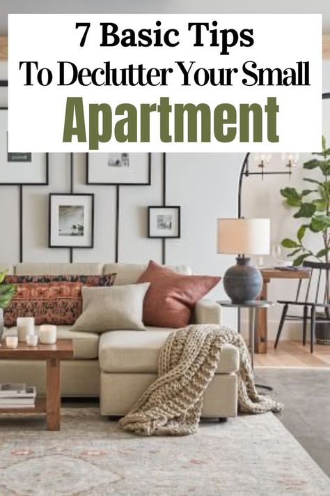 Apartment Decluttering Ideas, Declutter Small House, Declutter Small Apartment, How To Organize A Small Apartment, Downsizing To An Apartment, Declutter Apartment, Apartment Declutter, Organizing Small Apartments, Maximizing Small Spaces