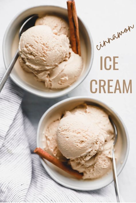 Cinnamon Ice Cream Cinnamon Ice Cream Recipe, Best Ice Cream Flavors, Apple Crisp With Oatmeal, Apple Ice Cream, Cuisinart Ice Cream Maker, Peanut Butter Fingers, Cuisinart Ice Cream, Butter Fingers, Pint Of Ice Cream