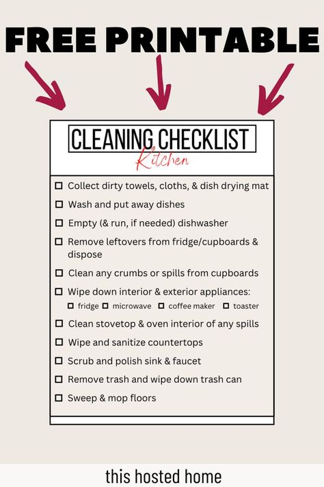 airbnb cleaning checklist template Airbnb Cleaning Checklist, Cleaning Checklist Printable Free, Free Printable Cleaning, Clean Stove Top, Cleaning Checklist Template, Airbnb Host, Checklist Template, Sparkling Clean, Cleaning Checklist