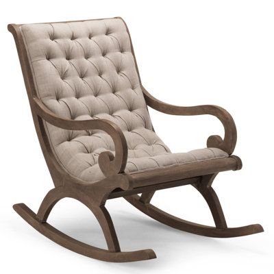 Modern Rocking Chair, Rocking Armchair, Wooden Rocking Chairs, Rocking Chair Nursery, Chair Designs, Rocker Chairs, Take A Seat, Indoor Furniture, Upholstered Chairs