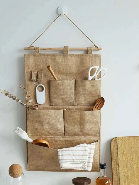 Burlap Wall, Wall Decor Storage, Wall Hanging Storage, Closet Organizing Systems, Toy Storage Baskets, Toy Storage Bags, Hanger Storage, Pocket Storage, Geometric Wall Decor