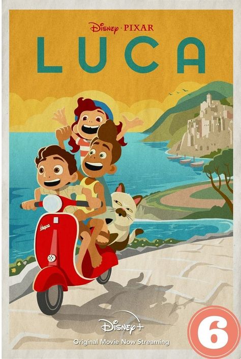 Pixar Poster, Vintage Disney Posters, Disney Original Movies, Lucas Movie, Arte Van Gogh, Disney Things, Disney Posters, Movie Prints, Pixar Movies