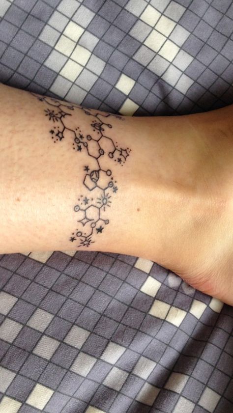 Oxytocin Tattoo, H2o Molecule, Breastfeeding Tattoos, Tattoos Elegant, Chemistry Tattoo, Breastfeeding Tattoo, Science Tattoo, Molecule Tattoo, Hp Tattoo