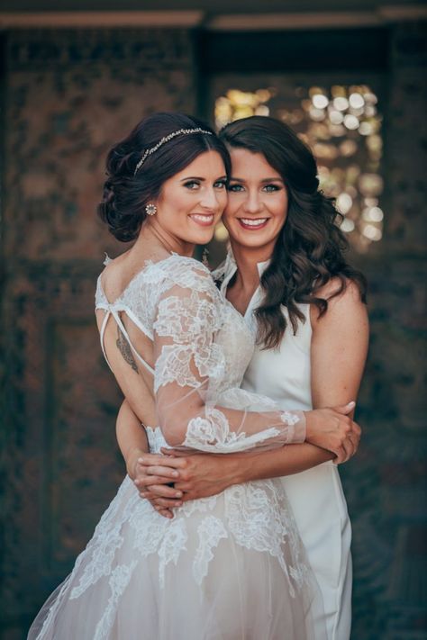 Steph Grant Photography Miss Missouri Lesbian Wedding by Steph Grant Photography Lesbian Wedding Photography, Lesbian Weddings, Woman Loving Woman, Lgbt Wedding, Two Brides, Weddings By Color, Lgbtq Wedding, Lesbian Wedding, Sleeve Wedding Dress