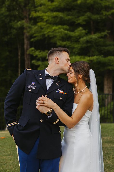 Timeless Wedding Photography | Timeless Wedding Aesthetic | I had the absolute best time capturing this classy Stroudsmoor Country Inn wedding! See tons of military wedding photography, elegant wedding bun, classy wedding dress and bride and groom pictures. Book Katarina for your candid wedding photos or Philadelphia wedding at katarinacelinephotography.com Military Wedding Photography, Wedding Bun, Wedding Binder, Timeless Wedding Dress, Groom Pictures, Classy Wedding Dress, Military Wedding, Candid Wedding Photos, Bride And Groom Pictures