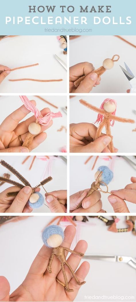 How To Display Dolls, How To Make Tassel Dolls, How To Make A Fairy Doll, How To Make Felt Dolls, Handmade Fairy Doll, Mini Doll Diy, Princess Diy Crafts, Wire Dolls Diy How To Make, Diy Fairy Dolls