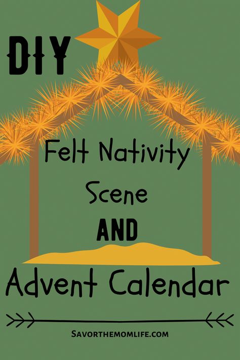 Diy Felt Nativity Advent Calendar, Diy Nativity Advent Calendar, Nativity Advent Calendar Ideas Diy, Felt Nativity Pattern Templates, Christian Advent Calendar Ideas Diy, Felt Nativity Advent Calendar, How To Make An Advent Calendar, Preschool Advent Calendar, Diy Felt Nativity