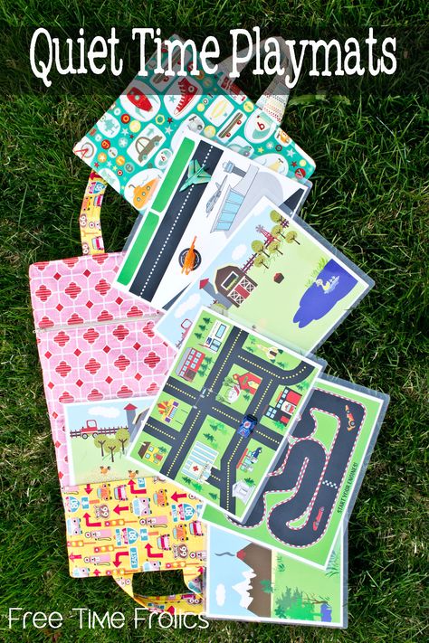 Printable Play Mat, Travel Play Mat, Quiet Games, Quiet Time Activities, Free Activities For Kids, Quiet Activities, Operation Christmas Child, Play Mats, Busy Bags