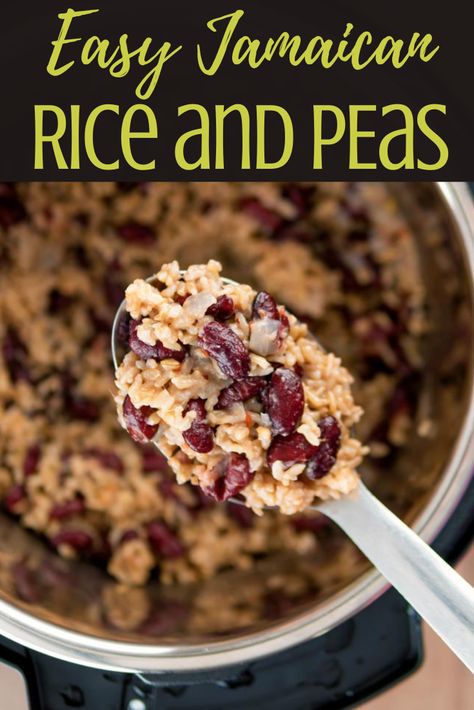 How To Make Jamaican Rice And Peas, Rice And Peas Instant Pot, Jamaican Rice And Peas Rice Cooker, Rice And Peas Jamaican Instant Pot, Rice Peas Jamaican, Jamaican Rice And Peas Instant Pot, Peas And Rice Caribbean, Jamaican Beans, Jamaican Peas And Rice