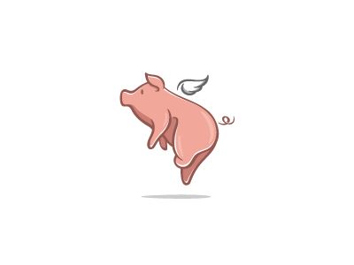 Flying Pig   Logo Flying Pig Drawing, Flying Pig Logo, Flying Pig Tattoo, Flying Character, Flying Pigs Art, Pig Logo, Fly Drawing, Pig Tattoo, Flying Pigs