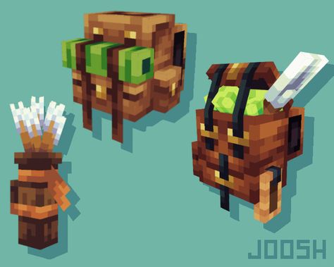 Minecraft Backpack Mod, Blockbench Minecraft Models, Minecraft Concept Art, Cute Minecraft Mods, Blockbench Minecraft, Minecraft Mobs Ideas, Minecraft Mobs Mod, Blockbench Models, Minecraft Models