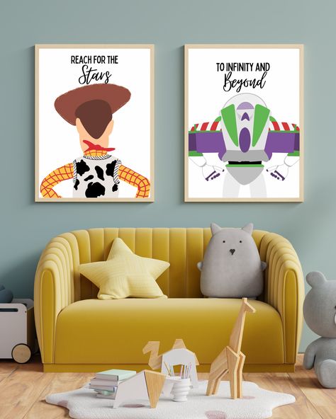 Boys Disney Bedroom, Toy Story Themed Bedroom, Toy Story Theme Nursery, Disney Play Room, Disney Room Decor For Kids, Toy Story Themed Room, Pixar Themed Bedroom, Pixar Bedroom Ideas, Disney Toddler Room