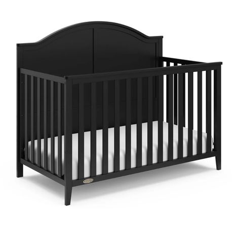 Graco Wilfred 5-in-1 Convertible Crib - Black : Target Crib Conversion Kit, Black Crib, Baby Cribs Convertible, Dream Nursery, Baby Crib Mattress, Crib Toddler Bed, Dream Nurseries, Furniture Packages, Adjustable Mattress