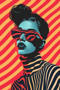 Pop Art Fashion Photography, Best Paintings, Vector Portrait Illustration, Color Theory Art, Digital Portrait Illustration, Art Deco Paintings, Pop Art Images, Pop Art Fashion, Prismacolor Art