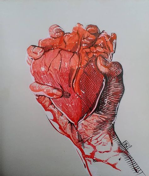 Hand Squeezing Heart, Squeezing Heart, Heart Drawing, Heart Painting, Human Heart, Anime Icons, Art Reference, Abstract Artwork, Google Search