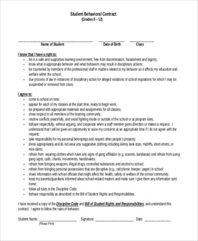 FREE 8+Sample Behavior Contracts in MS Word | PDF Student Behavior Contract, Behavior Management Plan, Blank Lesson Plan Template, Behavior Contract, Behavior Intervention Plan, Preschool Lesson Plan Template, Behavior Plan, Rules For Kids, Behavior Interventions