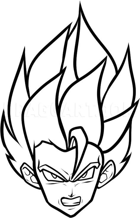 How To Draw A Super Saiyan Easy, Step by Step, Drawing Guide, by Dawn | dragoart.com Dragon Ball Drawing Easy, How To Draw Goku Step By Step, Dragon Ball Z Drawings Easy, Goku Easy Drawing, Sonic Drawings Easy, Super Sonic Drawing, Goku Drawing Easy, Dragon Ball Drawing, How To Draw Naruto