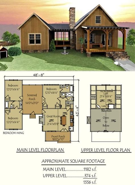 Our popular Camp Creek Dog Trot design #houseplans #cabins #floorplans Dogtrot Cabin, Dog Trot Floor Plans, Cabin Floorplan, Dogtrot House Plans, Dogtrot House, Dog Trot House Plans, Dog Trot House, Madeline Island, Cabin Plan