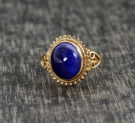 Western Rings, Ring Jewellery Design, Lapis Stone, Lapis Lazuli Jewelry, Lapis Ring, Lapis Lazuli Ring, Gothic Rings, Handmade Brass, Ring Minimalist