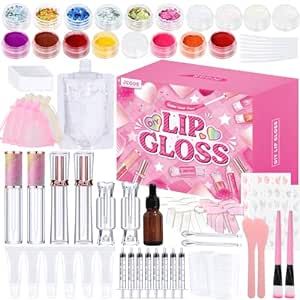 JCOOS Lip Gloss Making Kit, Lip Gloss Set for Teens Lip Kit Fun DIY Lipgloss Making Kit, Lip Gloss Kit for Girls, Make Your Own Lip Gloss Kit, Moisturizing Glitter Kids Lip Gloss for Girls Woman Gifts Lip Gloss Making Kit, Lipgloss Making, Making Lip Gloss, Make Your Own Lip Gloss, Lip Gloss Making, Make Your Own Lipstick, Diy Lipgloss, Diy Jewelry Videos, Diy Lip Gloss