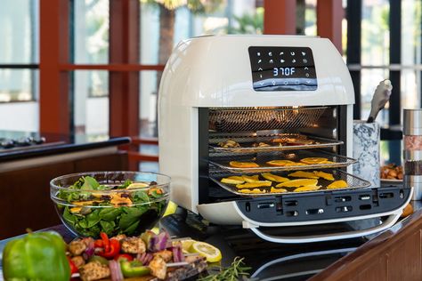 The air fryer oven is not only the hottest new appliance in the culinary world, it’s also one of the top items on holiday shopping lists—but why? Because it can do everything! Well, almost everything. From Thanksgiving dinner to healthy and delicious snacks, you can enjoy almost any meal in minutes with the BCP XXXL 10 Large Air Fryer, Countertop Oven, Stuffed Whole Chicken, Christmas Tree Shop, Toaster Oven, Thanksgiving Dinner, Yummy Snacks, No Cook Meals, Shop Decoration