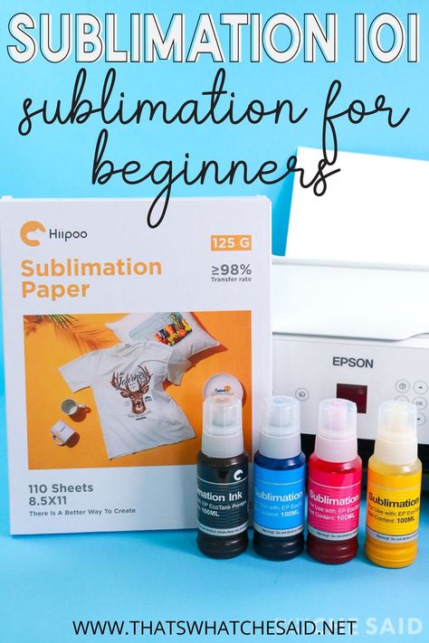 Sublimation Printer, Sublimation Printer and Sublimation Ink Sublimation For Beginners, Epson Ecotank Printer, Tshirt Printing Business, Sublimation Gifts, Sublimation Ideas Projects Inspiration, Cricut Expression, Sublimation Projects, Sublime Shirt, Sublimation Printer