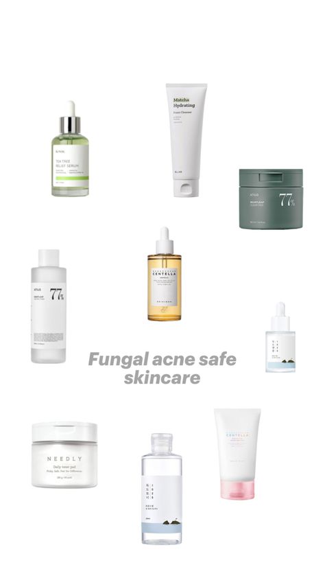 Korean skincare, fungal acne skincare, k-beauty, skincare, fungal acne korean skincare, skincare for fungal acne, yesstyle skincare, skin1004, round lab, skincare products Best Skincare Brands, Oily Skin Remedy, Fungal Acne, Clear Healthy Skin, Face Care Tips, Acne Skincare Routine, Skincare Brands, The Best Skincare, Acne Cleansers