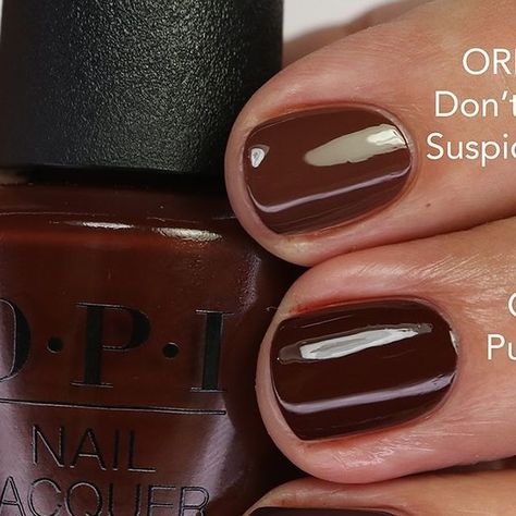 Laurie on Instagram: "Trying to decide if you need {Purrride} from the ✨new✨ @opi My Me Era Summer 2024 Collection? Well, you do! I love this deep brown. It’s warmer than most of the browns I have. Can’t wait to wear it in the fall 🤎🍫. Lots of close ones. Watch my complete review on my YouTube channel. Link in my profile. Collection is available @beyondpolish and you can use my code GOLAURIE10 for a discount! #opi #opimymeera #purride #mymeera #opipurrride #sumernails2024 #opisummer2024 #brownpolish #brownnails" Opi Purrride, Opi My Me Era, Opi Fall 2024 Collection, Opi Brown Nail Polish, Opi Fall Colors, Opi Fall, Opi Red, Brown Nail Polish, Nail Envy