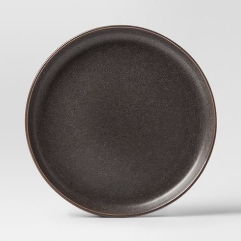 10.5" Tilley Stoneware Dinner Plate Black - Project 62™ : Target Traditional Thanksgiving Table, Gray Plates, Place Setting Inspiration, Fall Tablescapes, Thanksgiving Tablescapes, Project 62, Black Set, Thanksgiving Table, Shop Target