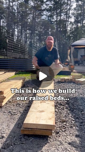 Amber Benge 🌻 Grace Walk Farm on Instagram: "This is how we build raised beds… 🌱 We like the 4x8 size best. It’s easy to access from either side and you can easily grow 2-3 “rows” per bed. 🌱 We prefer using pine or treated lumber. But cedar, stone, metal, bricks, or even concrete blocks can work. Use what you’ve got! 🌱 Your raised bed should be at least 10 inches deep for strong root development. If your beds don’t have a bottom, the soil will gradually improve below your bed, giving you fertile soil to work with on a deeper level in future years. 🌱 Your Garden = Your Rules! Build it the way you want and grow what you want. This is just a look at how WE do it. But there’s no right or wrong way to build a garden. 👉 Grab a FREE copy of my book “The Garden Guide” to see my diagrams o Brick Raised Garden Beds, Railway Sleepers Garden, Stone Raised Beds, Sleepers In Garden, Build A Garden, Garden Plot, Texas Garden, Building Raised Beds, Metal Raised Garden Beds