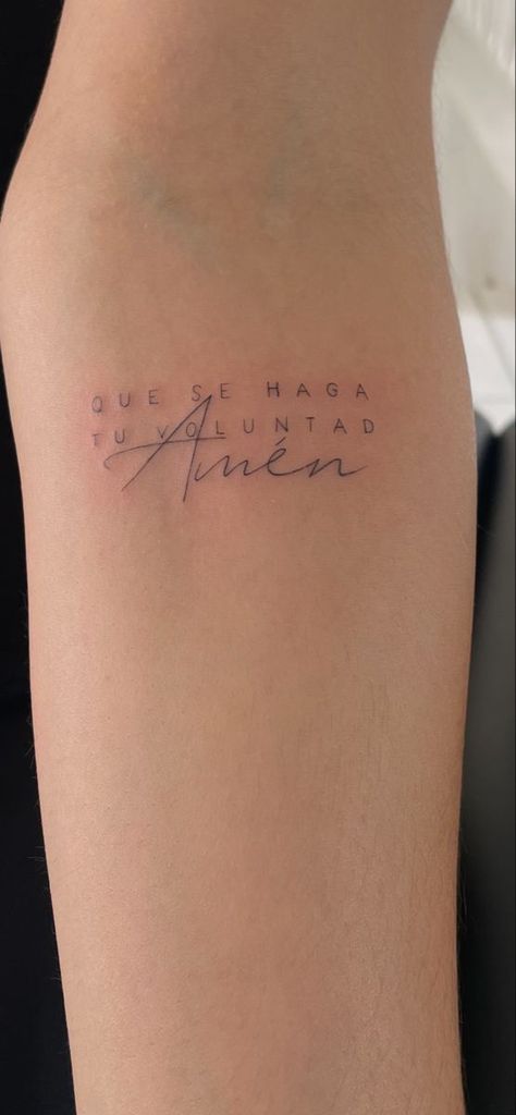 Serva Me Servabo Te Tattoo, Amen Tattoo Words, Only God Knows Why Tattoo, Amen Tattoo, Tattoo Pequeños Mujer, Tattoo Fe, Cute Foot Tattoos, Pink Tattoo, Saved Tattoo