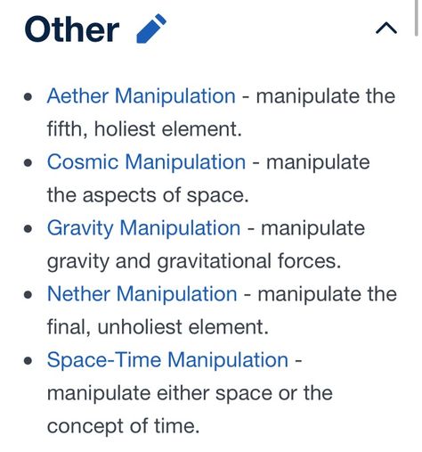 Powers 14/14 (Other) Space Powers List, Types Of Kinesis Powers, Types Of Powers List, Types Of Super Powers, Oc With Powers, Fantasy Powers List, Powers List Superpower, Rare Powers, Unique Superpowers Ideas