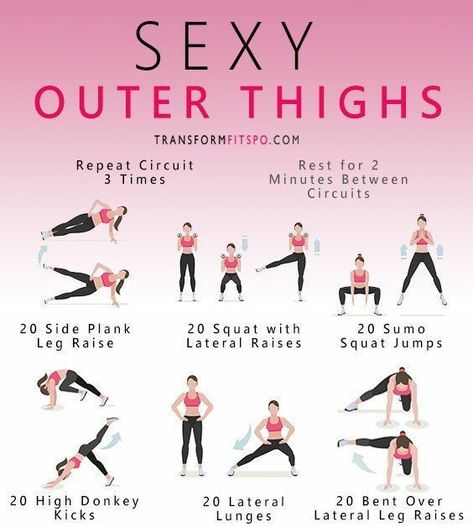 Outer Thigh Workout, Workout Morning, Outer Thigh, Exercises For Women, Yoga Beginners, Thigh Exercises, Motivation Fitness, Lower Body Workout, I Work Out