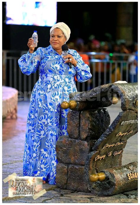 TB Joshua's wife, Evelyn, introduces LIVING WATER to SCOAN church members. THOSE who drink it will never thirst again. Your perspective please Tb Joshua, Living Water, Water, On Instagram, Quick Saves, Instagram