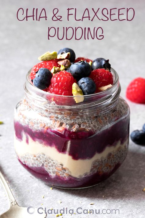 This chia and flaxseed pudding is a healthy option suitable for any diet as it’s vegan, gluten-free and dairy-free. #chia seed recipes #chia pudding #chia seeds benefits #healthy pudding #flax seed recipes #flax seed recipes breakfast #recipes with flax seed #flax seed breakfast #chia flax seed recipes #recipe breakfast #healthy #breakfast recipe #breakfast brunch #clean breakfast #healthy food for breakfast #heslthy breakfast #breakfast to go recipes #breakfast healthy | www.claudiacanu.com Flax Seed Pudding, Flaxseed Pudding, Cold Breakfast, Healthy Brunch, Flax Seed Recipes, Sausage Recipe, Chia Pudding Recipes, Breakfast Sausage, Vegetarian Meal