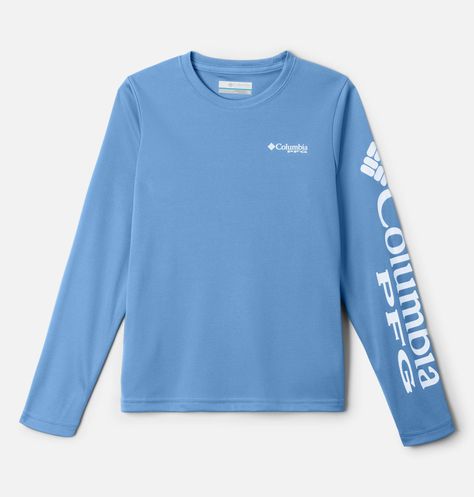 Kids’ PFG Terminal Tackle™ Long Sleeve Tee | Columbia Sportswear Parka Vest, Columbia Shirt, School Clothes, Sweatshirt Short Sleeve, Holiday Deals, Columbia Sportswear, Fishing Shirts, Hot Days, Mens Big And Tall