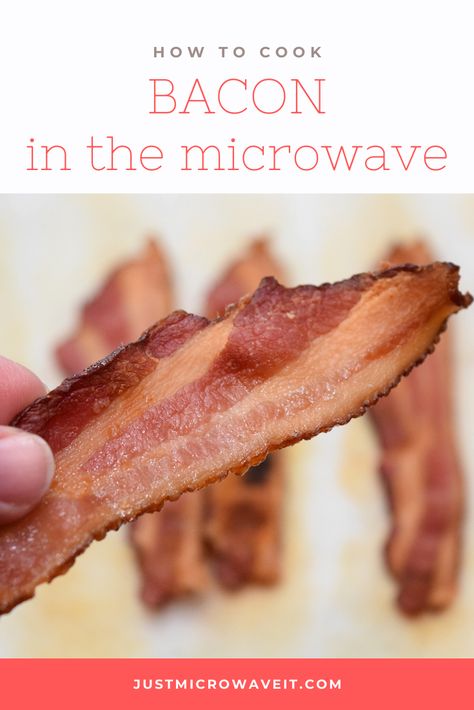 You don't need a fancy microwave bacon cooker! Cook crispy bacon in the microwave every time with this simple and easy method using just paper towels. #bacon #baconrecipes #recipes Cooking Bacon In The Microwave, Bacon In Microwave How To Make, How To Microwave Bacon, Microwave Bacon Crispy, How To Cook Bacon In The Microwave, Bacon In Microwave Crispy, Bacon In Microwave, Cook Bacon In Microwave, Best Way To Cook Bacon