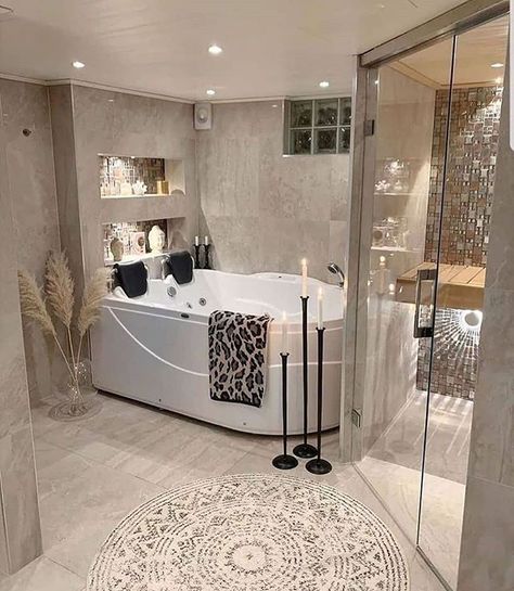 Decor Home Luxury on Instagram: “Stunning bathroom design please comment and tag someone who loves to see this❤️🌹😍🥰😘💕🌸🤗 . . . Credit @interiorhomebyjs #homedecor…” Stunning Bathrooms, Bathroom Design Decor, Bathroom Design Luxury, Dream Bathrooms, Bath Room, Dream House Interior, Bath Tub, Retail Furniture, Beautiful Bathrooms