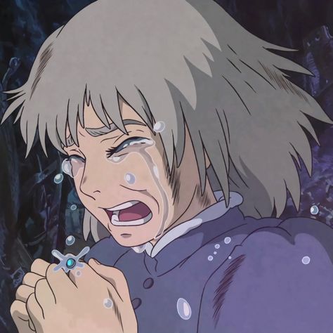 Ghibli Tears, Sophie Hatter, 하울의 움직이는 성, Tangled Series, Ghibli Artwork, Howl's Moving Castle, Drawing Expressions, Howls Moving Castle, Japanese Animation