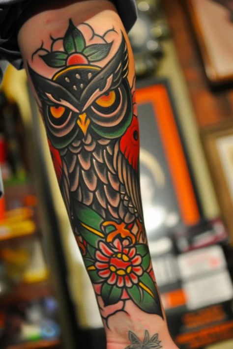 owl tattoo design 167657 Traditional Owl Tattoo Design, American Traditional Owl Tattoo, Traditional Owl Tattoo, Traditional Owl, Traditional Owl Tattoos, Owl Tattoo Design, Tattoo Design Ideas, Owl Tattoo, American Traditional Tattoo