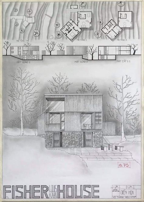 Rando Architecture, House Design Drawing, Street Library, Architecture Drawing Presentation, Presentation Board Design, Louis Kahn, Architecture Panel, Architecture Presentation Board, Architecture Design Sketch