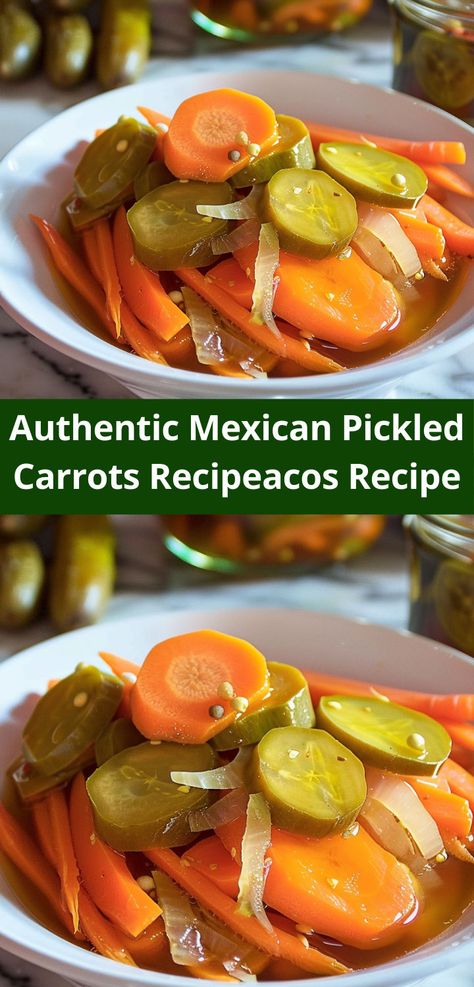 Craving carrot recipes? Try our Authentic Mexican Pickled Carrots, a tangy delight perfect for carrot side dishes and healthy salad ideas. Ideal for vibrant salad recipes. Mexican Pickled Carrots Recipe, Mexican Pickled Carrots, Spicy Pickled Carrots, Pickled Carrots Recipe, Quick Pickle Recipe, Carrots Recipe, Diy Easy Recipes, Mexican Restaurants, Pickled Carrots