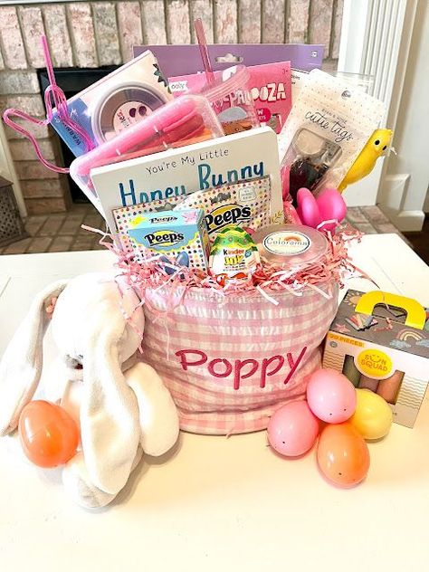 Toddler Girl Easter Basket, Toddler Easter Basket, Gel Crayons, Girls Easter Basket, Easter Baskets For Toddlers, Easter Basket Ideas, Personalized Easter Basket, Toddler Easter, Easter Girl