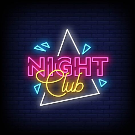 Night club neon signs style text Premium... | Premium Vector #Freepik #vector #design #light #cafe #text Club Neon Sign, Neon Pink Aesthetic, Pink Neon Sign, Neon Bar Signs, Calligraphy Signs, Custom Neon Lights, Bars And Clubs, Bar Gifts, Neon Light Signs