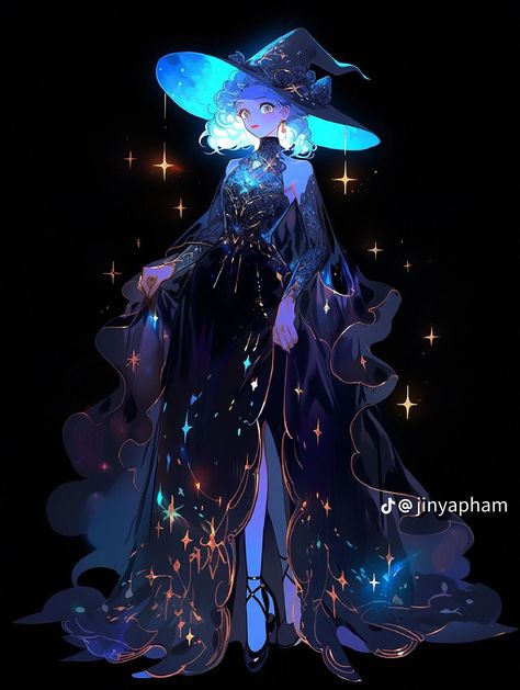 Fantasy Witch Outfit Drawing, Eclipse Dress, Rococo Aesthetic, Animated Clothes, Helix Waltz, Fantasy Witch, Fantasy Props, Clothing Design Sketches, Dress Design Sketches