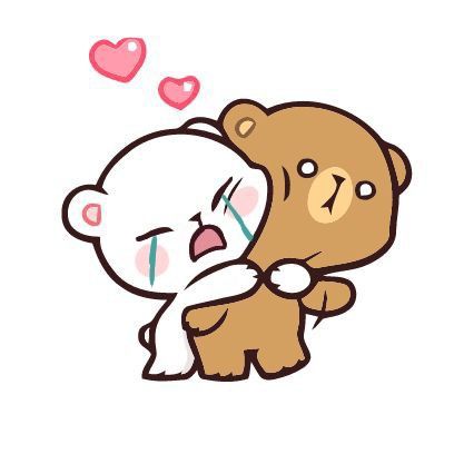 Cheek Kiss Cartoon, Babying My Bf, Mochi And Milk Bear, Cute I Love You Pictures, Cute Bear Couple, Couples Emoji, Milk Bear, Milk And Mocha, Bear Couple