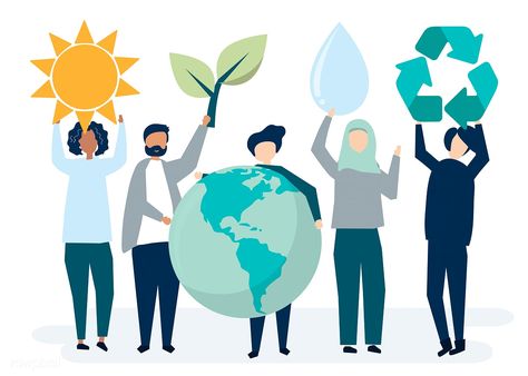 People with environmental sustainability concept | free image by rawpixel.com Scalar Energy, Save Environment, Save Our Earth, Environmental Sustainability, Environmental Conservation, Environmental Issues, Free Illustrations, Trees To Plant, The Earth