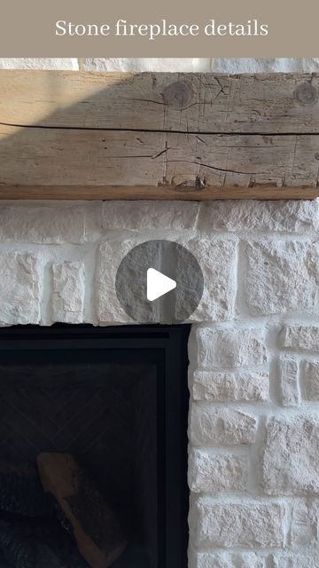 Casa Blanca Stone Fireplace, Stone Fireplace No Mantle, Casa Blanca Eldorado Stone, Casa Blanca Rough Cut Stone, Eldorado Stone Casa Blanca Rough Cut, German Smear Stone Fireplace, White Limestone Fireplace, Fireplace Stone Ideas, Stone On Fireplace