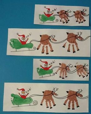 Rudolph Crafts, Hand Print Art, Baby Christmas Crafts, Reindeer Handprint, Holiday Art Projects, Handprint Christmas, Footprint Crafts, Footprint Art, Handprint Crafts