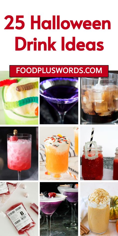 Get ready to spook your friends with these awesome Halloween drink ideas! Whether you're hosting a party or just want a fun beverage to sip on, these recipes will make your celebrations extra creepy and cool. From colorful mocktails to chilling cocktails, there's something for everyone in this collection. Try out these easy DIY Halloween drinks and become the ultimate Halloween host!  | Fun Halloween Drinks | Halloween Themed Cocktails | Halloween Inspired Alcoholic Drinks | halloween drink idea Nurse Themed Alcoholic Drinks, Alcoholic Drinks Halloween, Halloween Themed Cocktails, Diy Halloween Drinks, Halloween Drink Ideas, Starbucks Caramel Brulee Latte, Starbucks Caramel Brulee, Halloween Punch For Kids, Fun Halloween Drinks